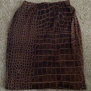 PLY snake skin skirt